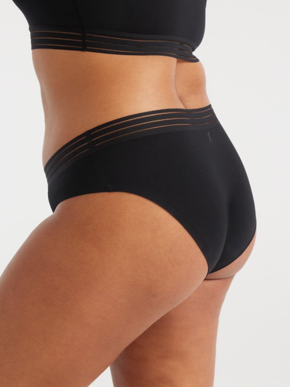 NWOT Knix Luxe Modal Leakproof Bikini Size Large | Period Underwear, Black